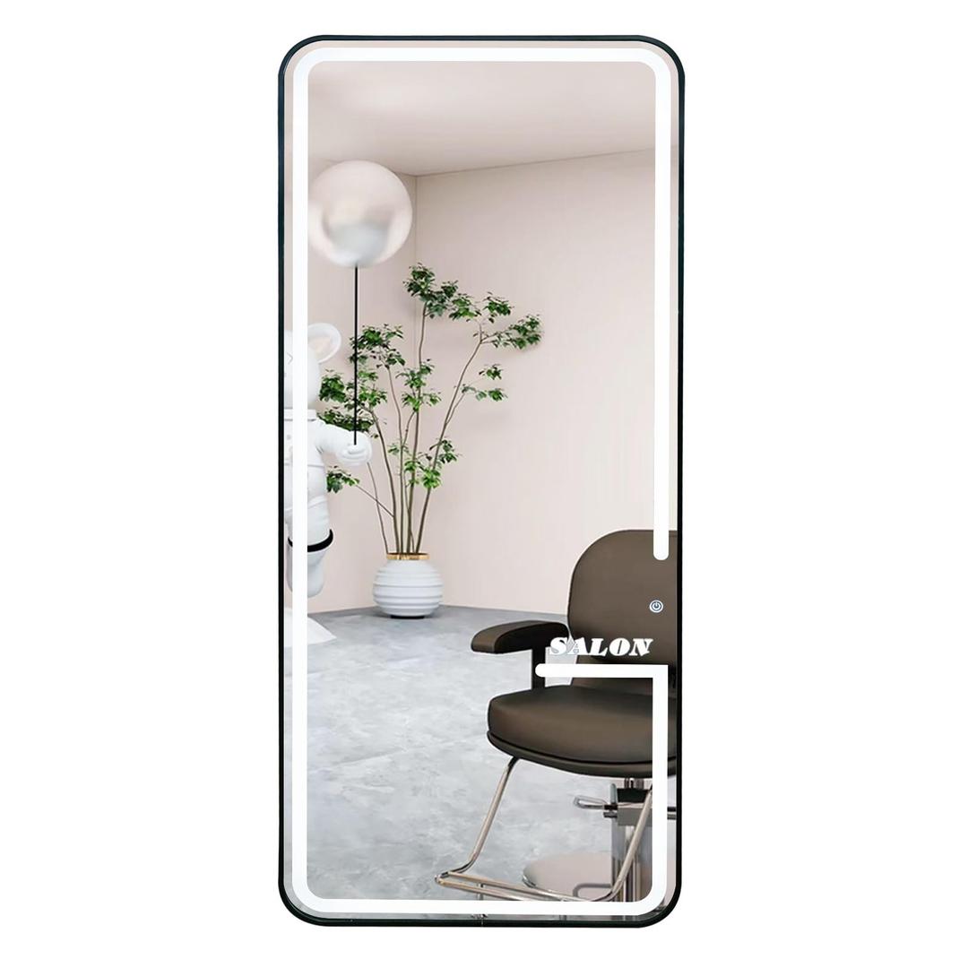 MEISHIDA Single Sided Salon Mirror, Aluminum Alloy Barber Mirror for Beauty, Barbershop, Hotel Furniture Hair Dressing Mirror, Wall Mirror Full Length (170 * 70cm)