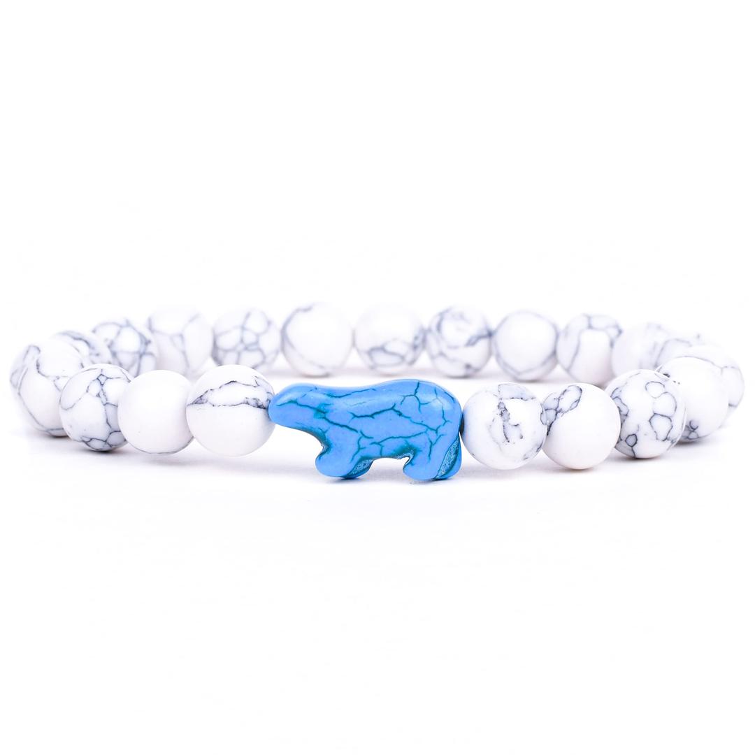 FahloPolar Bear Tracking Bracelet, Elastic, supports Polar Bears International, one size fits most for Men and Women