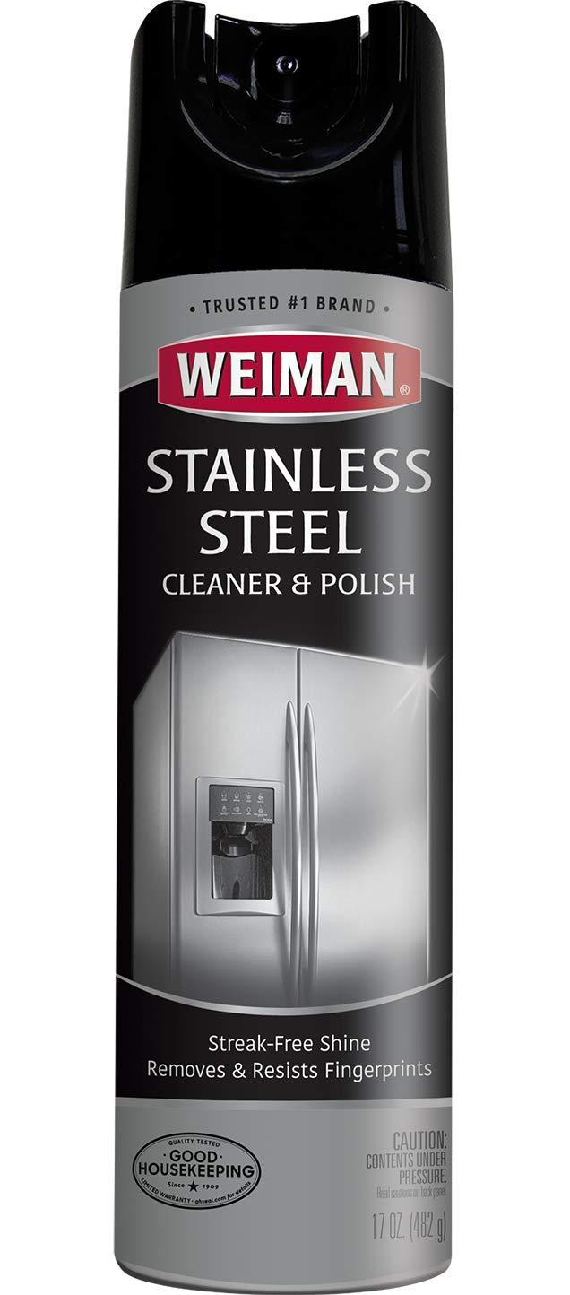 Weiman Stainless Steel Cleaner & Polish Aerosol, 17 fl oz