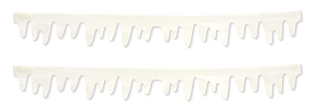 Beistle Fabric Icicle Decorations, 97", White