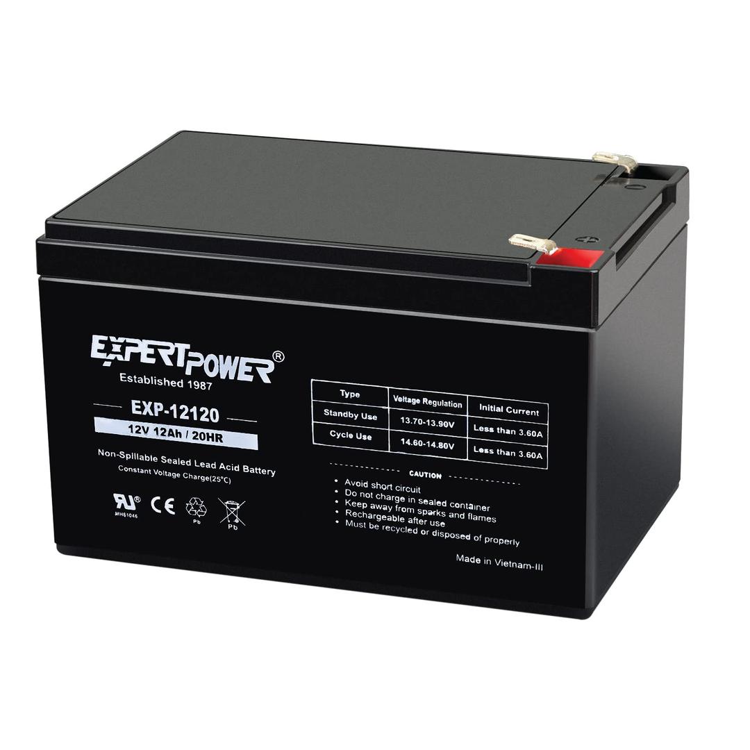 ExpertPower12 Volt 12 Ah Rechargeable Battery with F2 Terminals || EXP12120