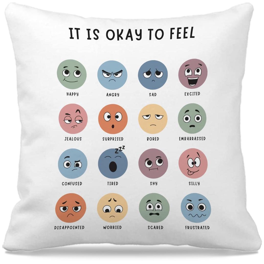 Nogrit Counseling Office Must Haves Throw Pillow Cover, Calming Corner, Mental Health Pillowcase Decor for Home Kids,Mental Health Counselor Gifts, Calming Corner Items Kids Pillow Covers 18x18