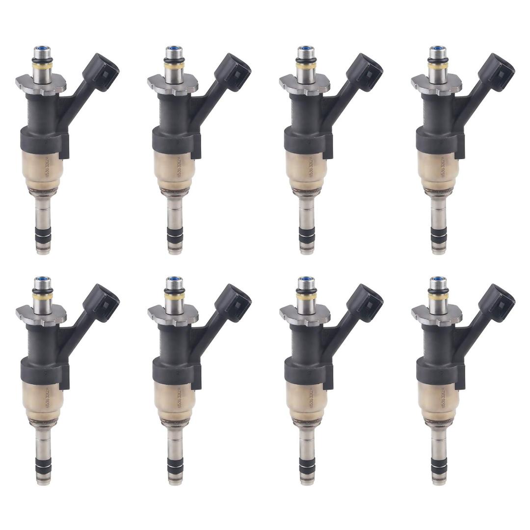 JDMON Compatible with Fuel Injectors Chevrolet Silverado 1500 2500 Tahoe Suburban Cheyenne GMC Sierra 1500 Yukon 5.3L 2014 2015 2016 2017 2018 Replace 12668390 FJ1217 Pack of 8