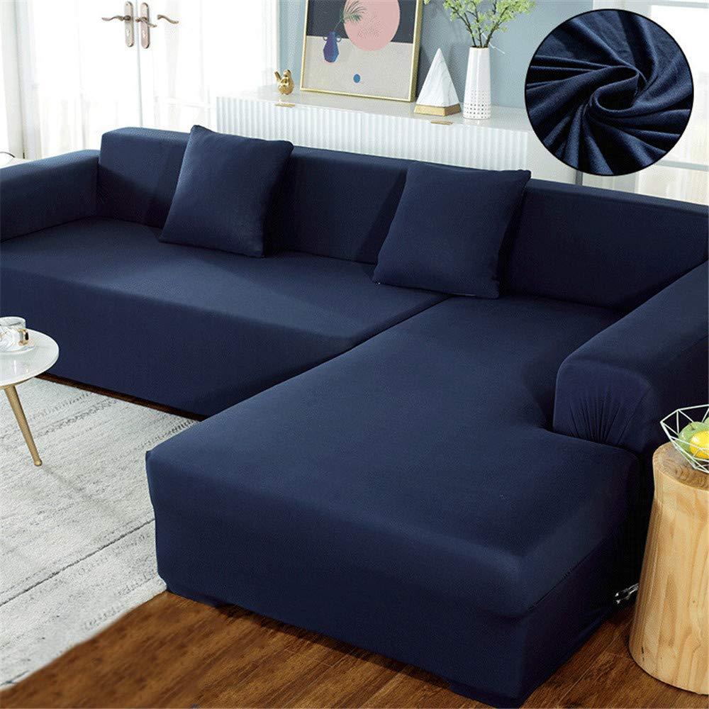 YMOMG Sofa Cover L-shaped Elastic Sofa, Soft Thick Sofa Cover for L-shaped Sectional Sofa, 2-piece. Sofa Cover (colour 11,2 seater + 2 seater)