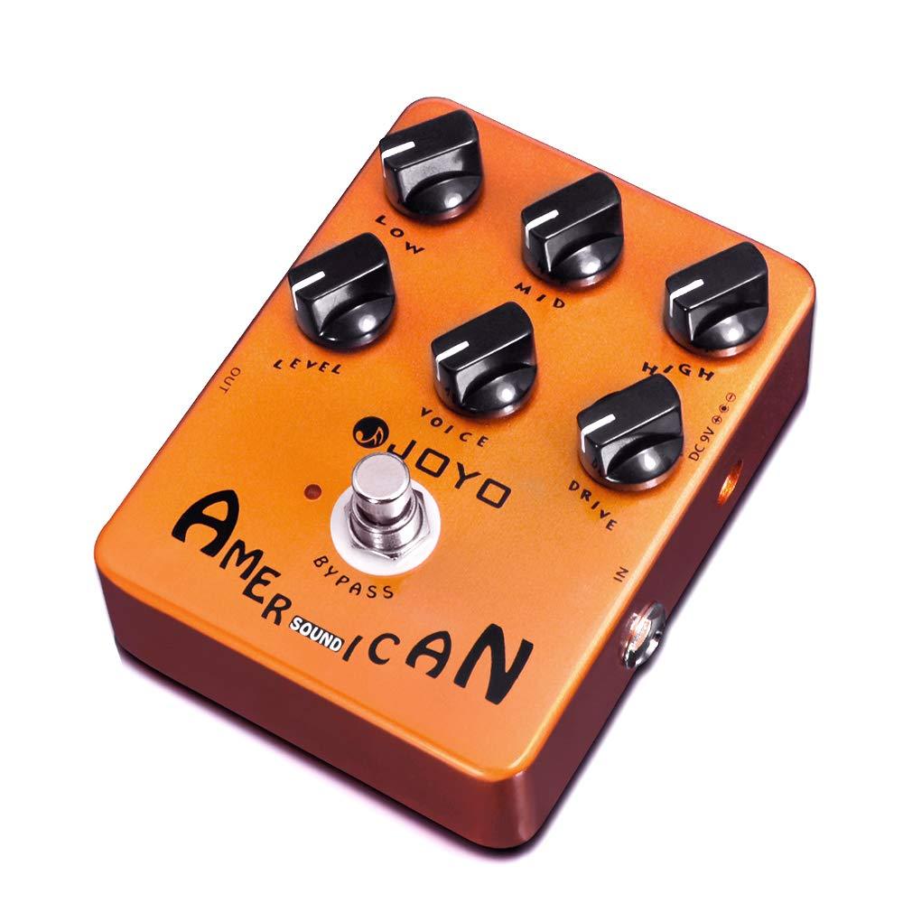 JOYOAmerican Sound Amp Simulator Pedal of Fd 57 Deluxe Amplifier from Clean to Overdrive Sound for Electric Guitar Effect - Bypass (JF-14)