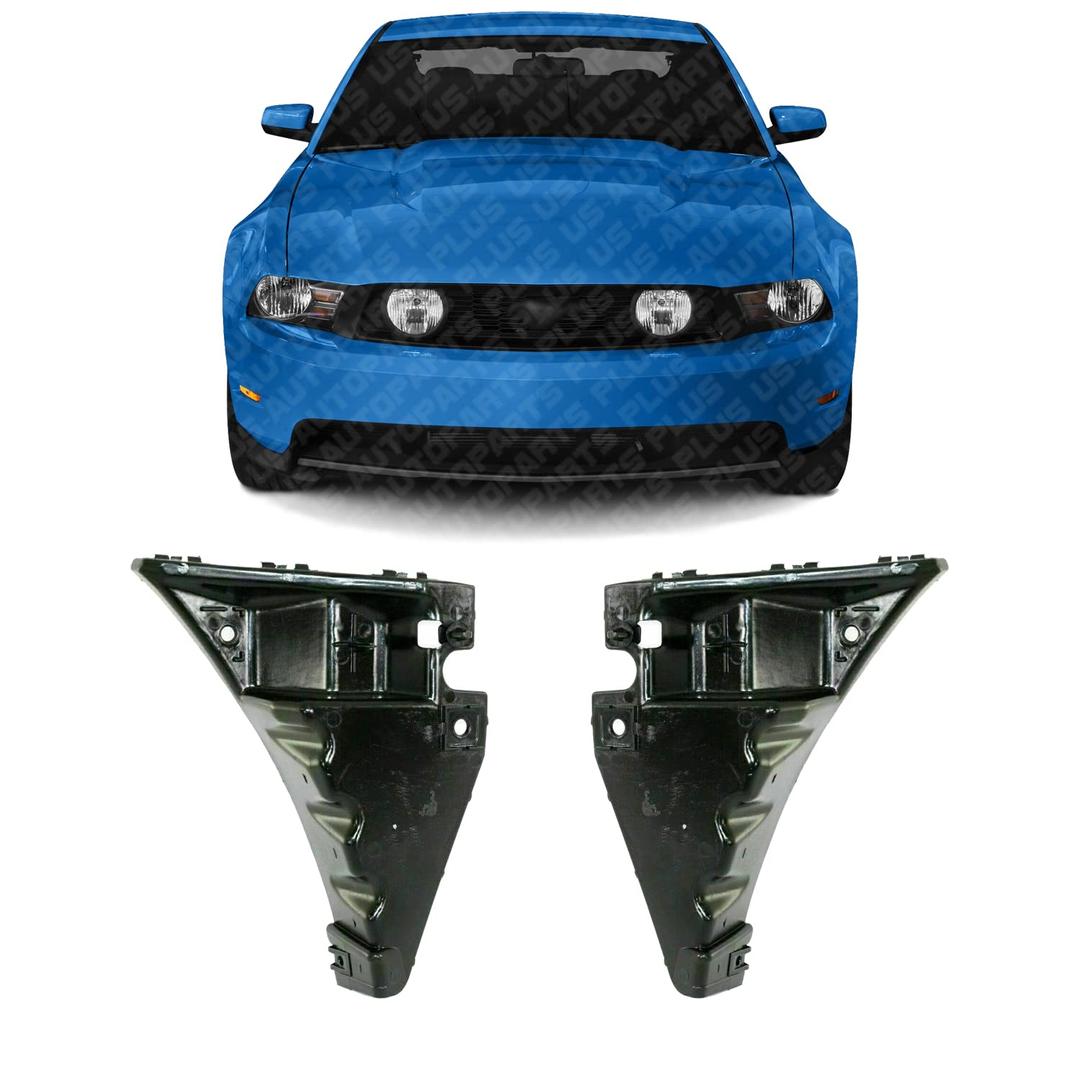 US AUTO PARTS PLUS New Front Bumper Supports Plastic Right Passenger & Left Driver Side Direct Replacement For Ford Mustang 2010-2014 AR3Z17C861B AR3Z17C861A FO1026109 FO1027109