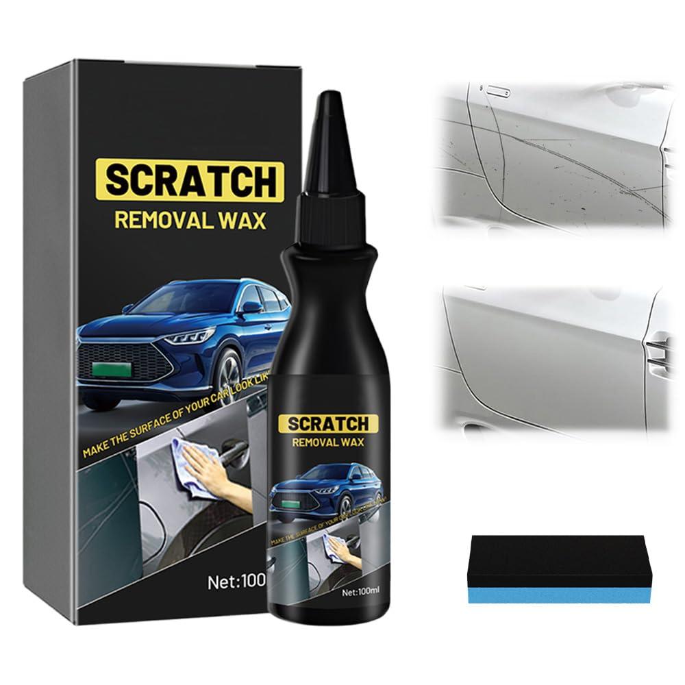 Car Scratch Repair Paste, 2025 Upgrade Car Scratch Remover for Vehicles, Car Paint Scratch Repair Polishing Wax, Premium Scratch Remover Kit with Sponge for Vehicles for Deep Scratches (1PCS)