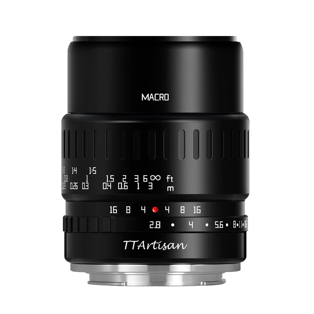 TTARTISAN40mm F2.8 Macro APS-C Lens Manual Focus Sony-E Mount Like A5000、A5100、A6000、A6100、A6300、A6400、A6500、A6600、NEX-3、NEX-3N、NEX-3R、NEX-5T、NEX-5R、NEX-5、NEX-5N、NEX-7、NEX5C Black