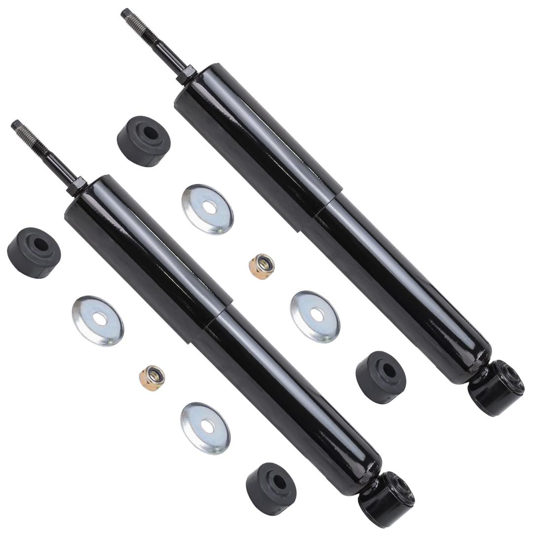 Detroit Axle - 4WD Front 2pc Shock Absorbers for 02-05 Dodge Ram 1500, 2 Complete Shock Absorbers Assembly Set 2002 2003 2004 2005 Replacement