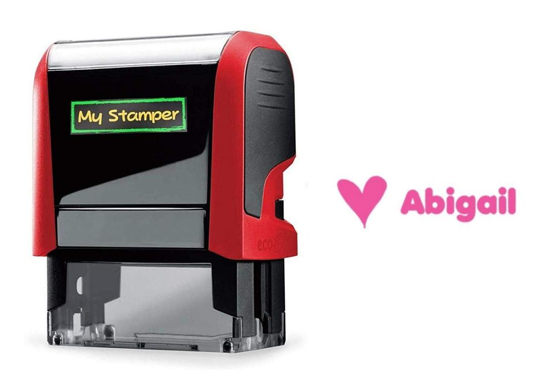 Infusion My Stamper Self-Inking Children's Name Stamp - Abigail Design (7002)