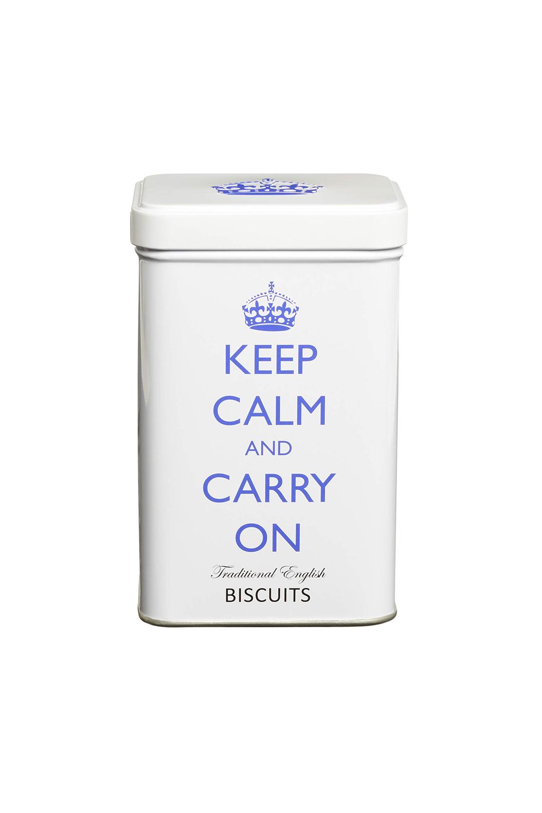 Keep Calm and Carry On Traditional English Biscuits Tin, Dorset Shortbread Cookies, 100g (3.53oz)