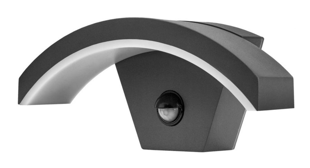 Integral Led Outdoor Curve Wall Light 7.1W 4000K 420lm IP54 with Integrated PIR Sensor [Energy Class A]