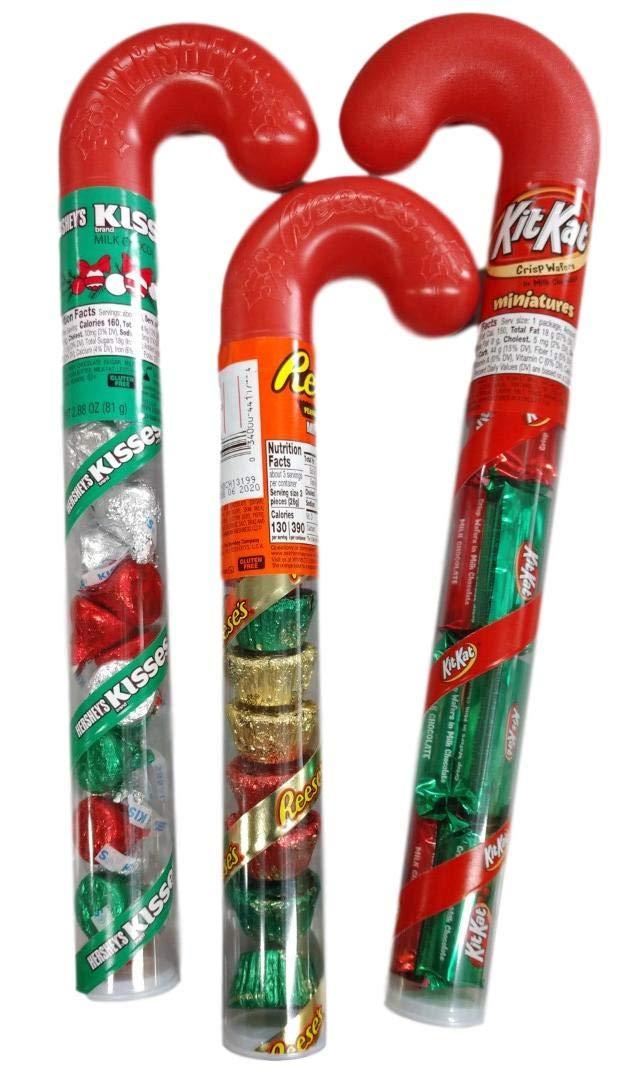 ZecurateChocolate Candy Filled Plastic Candy Canes