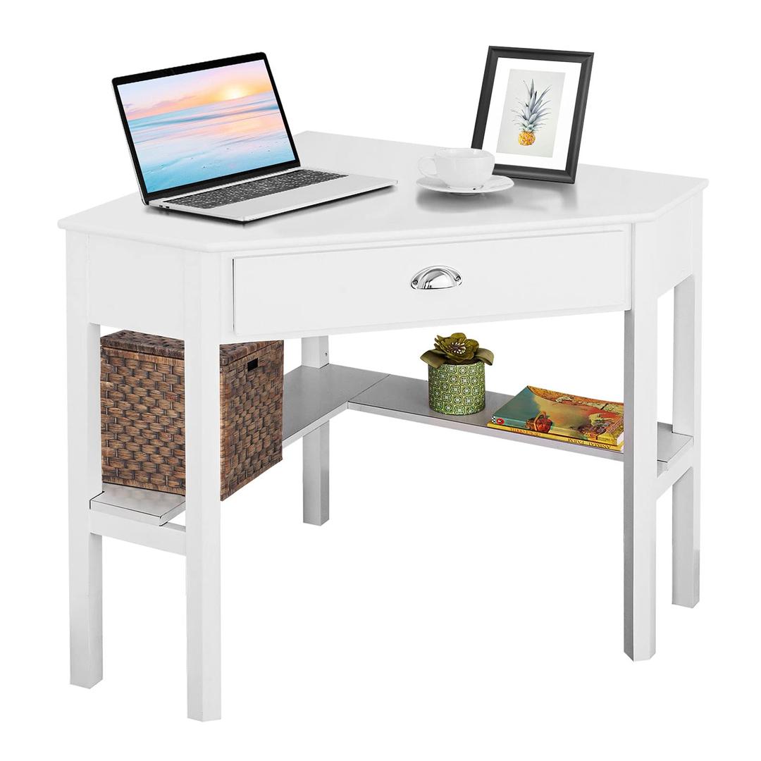 Giantex with One Drawer and One Storage Shelf, White Finish