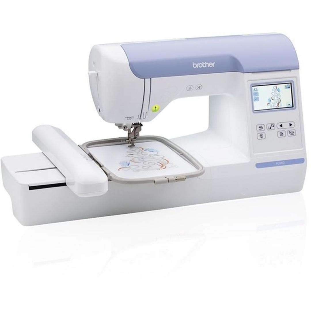 Brother Embroidery Machine PE800, 138 Built-in Designs, 5" x 7" Hoop Area, Large 3.2" LCD Touchscreen, USB Port, 11 Font Styles