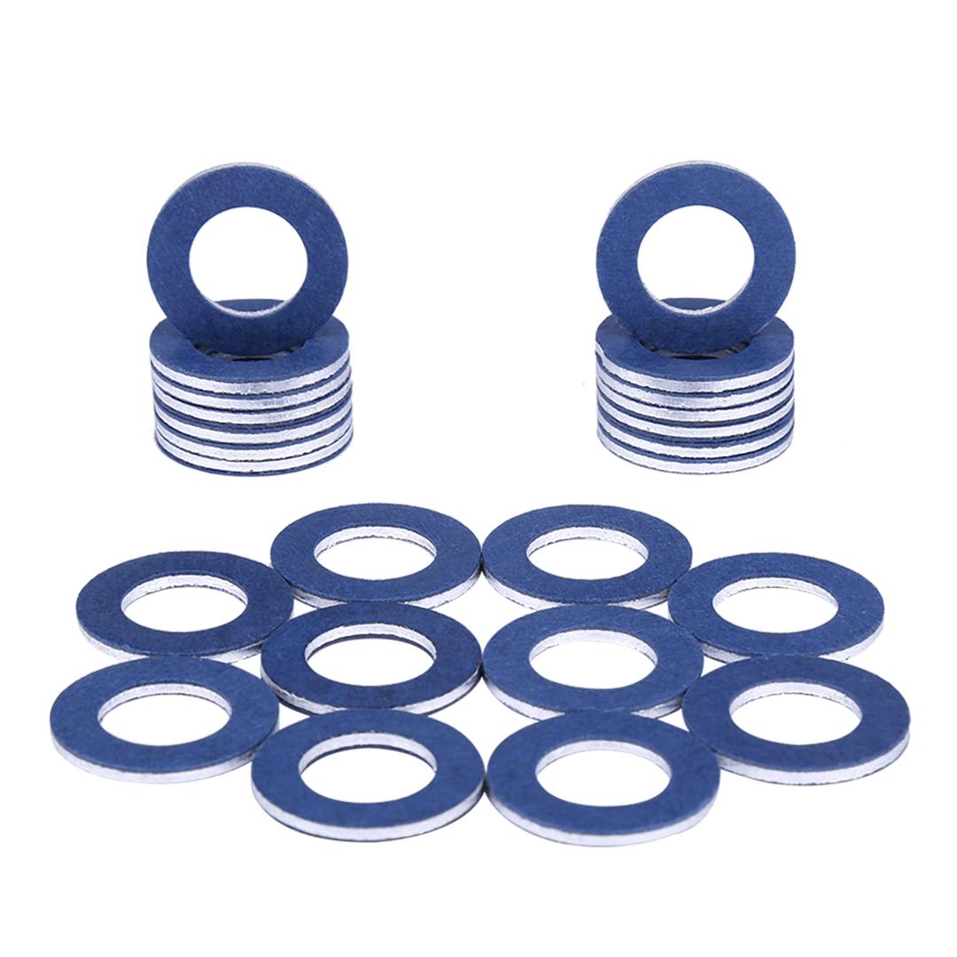 90430-12031 (24Pcs) Aluminum Oil Drain Plug Gaskets Fits for Toyota Lexus Scion Crush Washer Seals Replaces# 9043012031