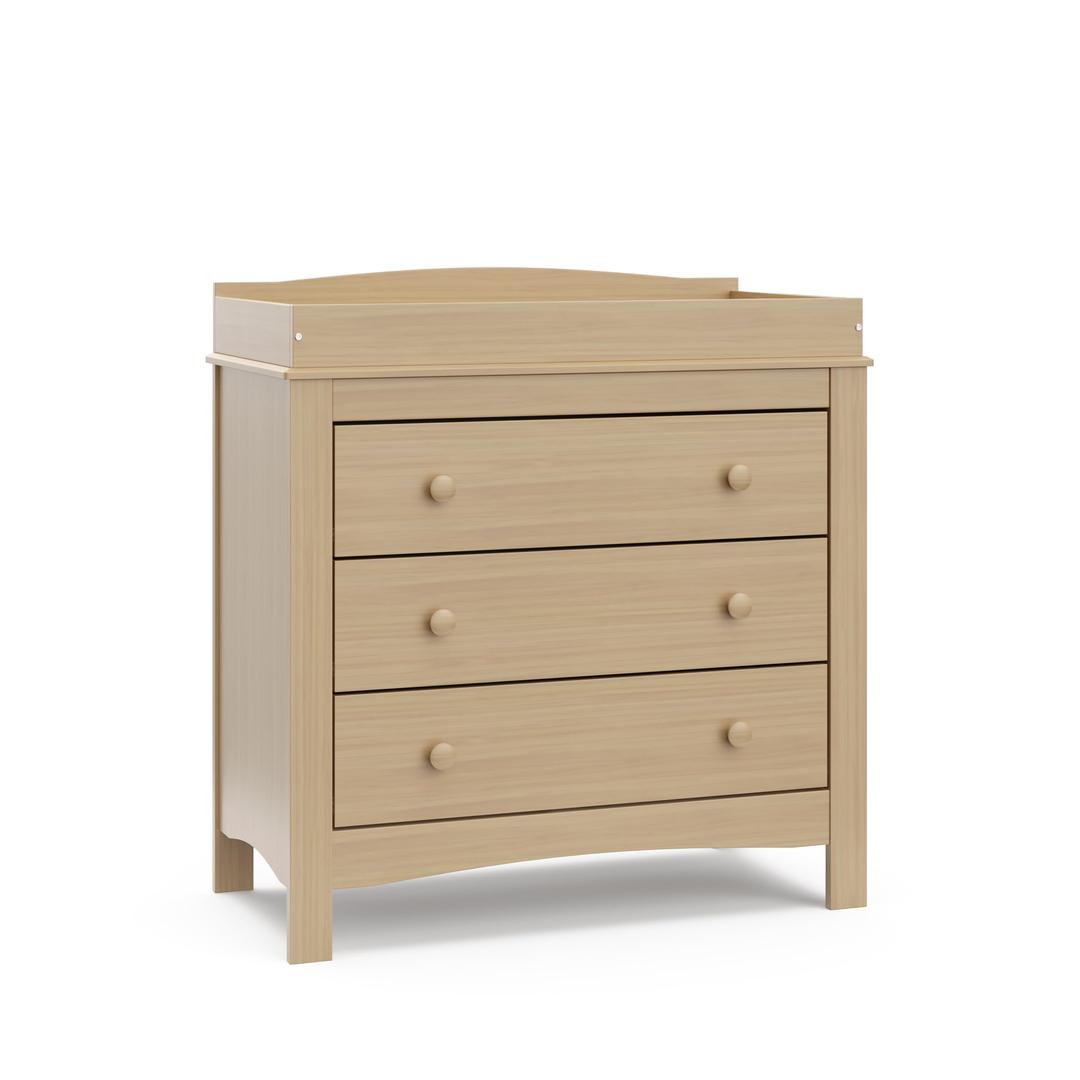 GracoNoah 3 Drawer Chest with Changing Topper (Driftwood) - GREENGUARD Gold Certified, Dresser for Nursery, 3 Drawer Dresser, Kids Dresser, Nursery Dresser Drawer Organizer, Chest of Drawers