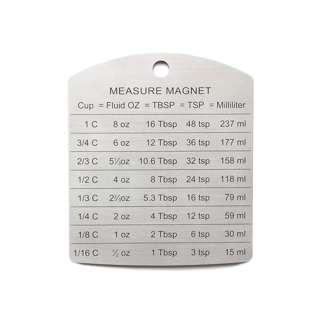 RSVP International Endurance Magnet Collection Stainless Steel, Conversion Magnet, 4.125x3.5