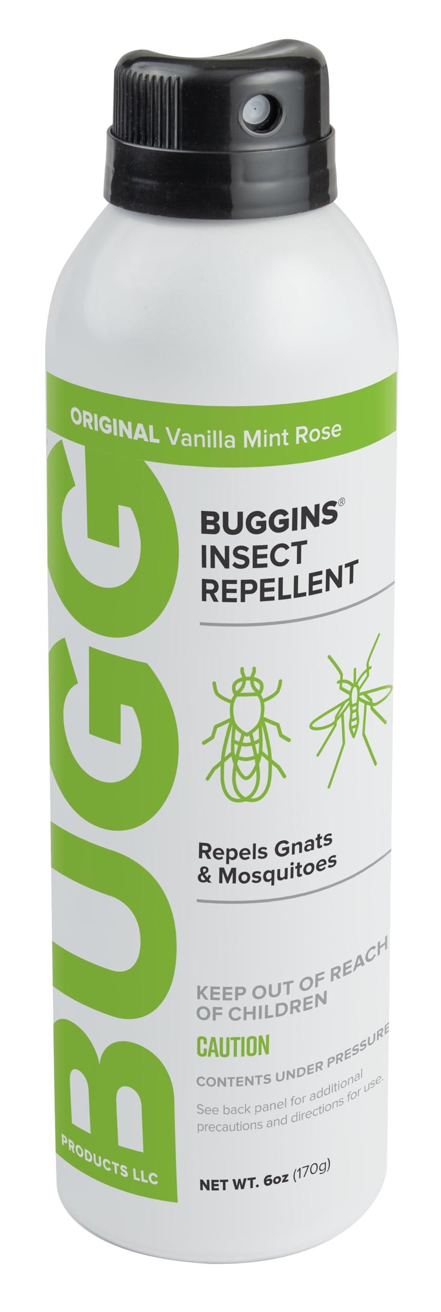 BugginsOriginal - Insect Repellent - Mosquitoes & Gnats, DEET Free, Non-Greasy - 6 oz Continuous Spray Can