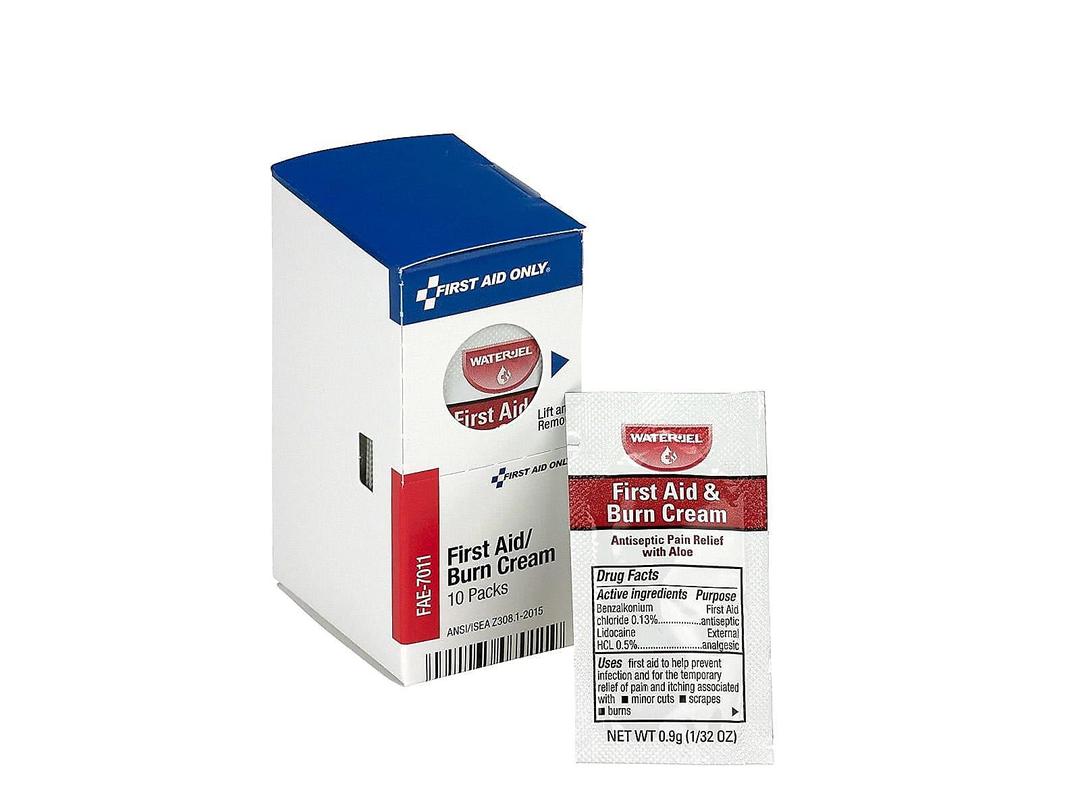 First Aid Only FAE-7011 SmartCompliance Refill Burn Cream Packets, 10 Count