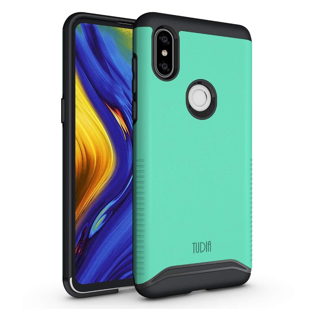 TUDIA Dual Layer Fit Designed for Xiaomi Mi Mix 3 Case, [Merge] Rugged Hard Back Heavy Duty Slim Protective Phone Case for Xiaomi Mi Mix 3 (Mint)