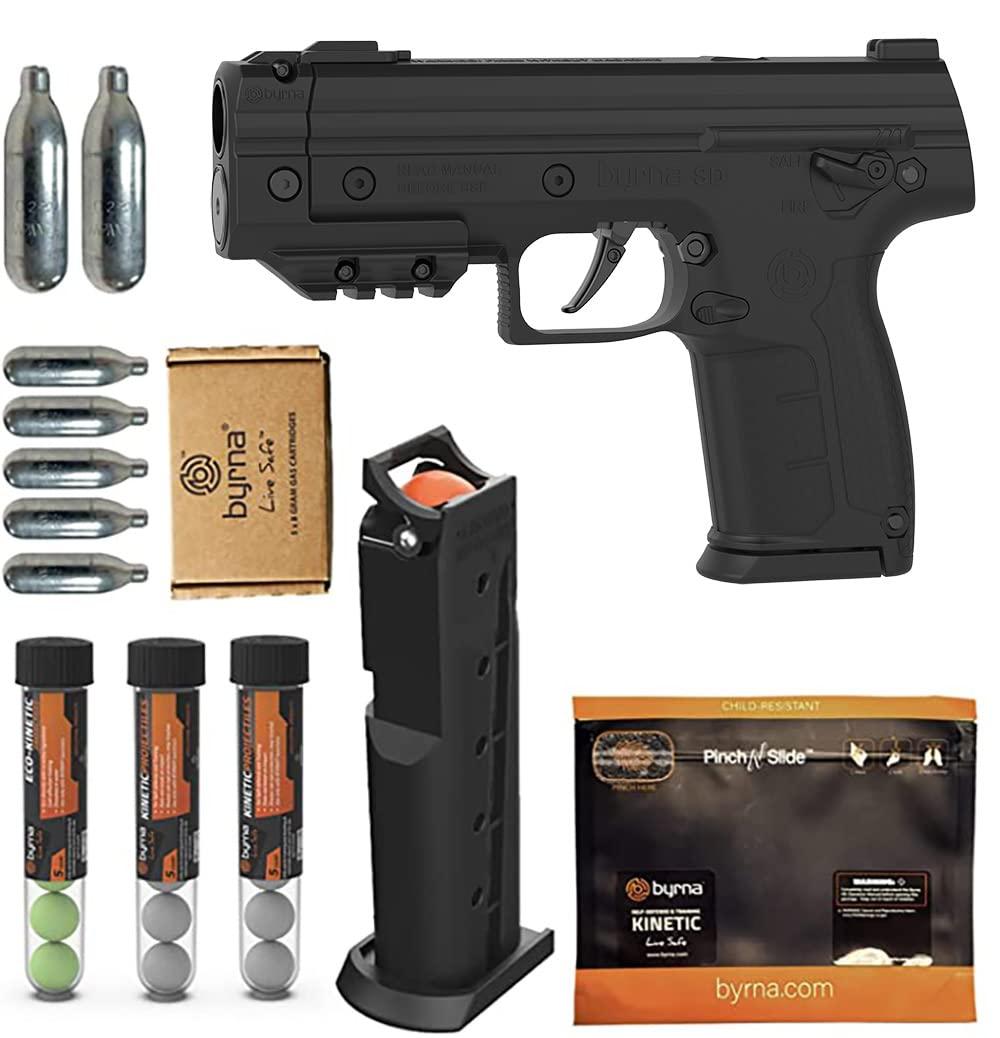 Byrna SDXL [Self Defense] Kinetic Launcher Ultimate Bundle -12g CO2 Powered - Non Lethal Kinetic Projectile Launcher, Home Defense, Personal Defense | Proudly Assembled in The USA