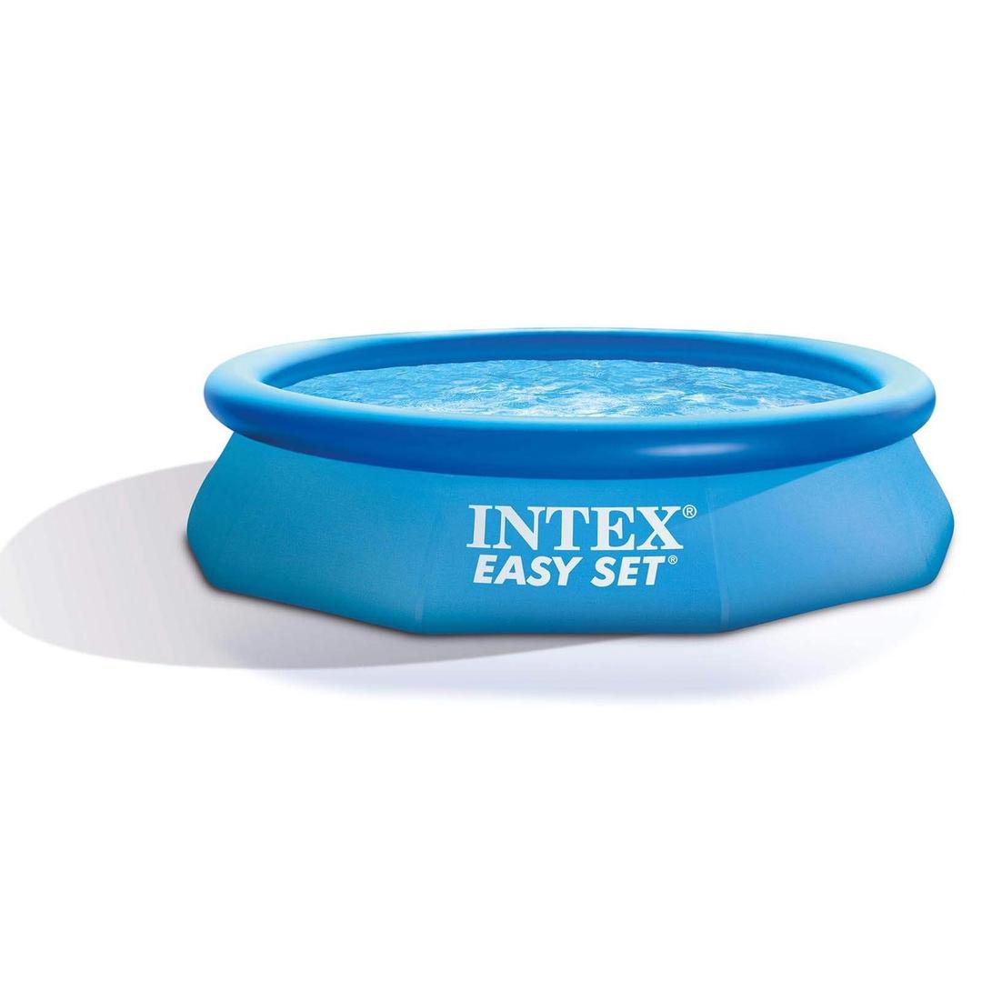 Intex 28120EH Easy Set Inflatable Swimming Pool: 10ft x 30in – Puncture-Resistant Material – Quick Inflation – 1018 Gallon Capacity – 23in Water Depth