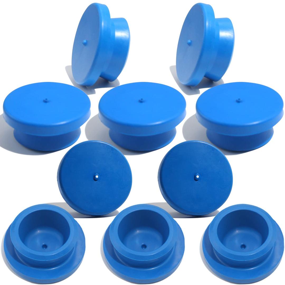 iBroPrat 10pcs Hub Cap Rubber Plugs 1-1/8" Wheel Replaces Semi Truck Trailer Hubcap Stemco Hub Seal Cap 359-5990 3595990 Blue