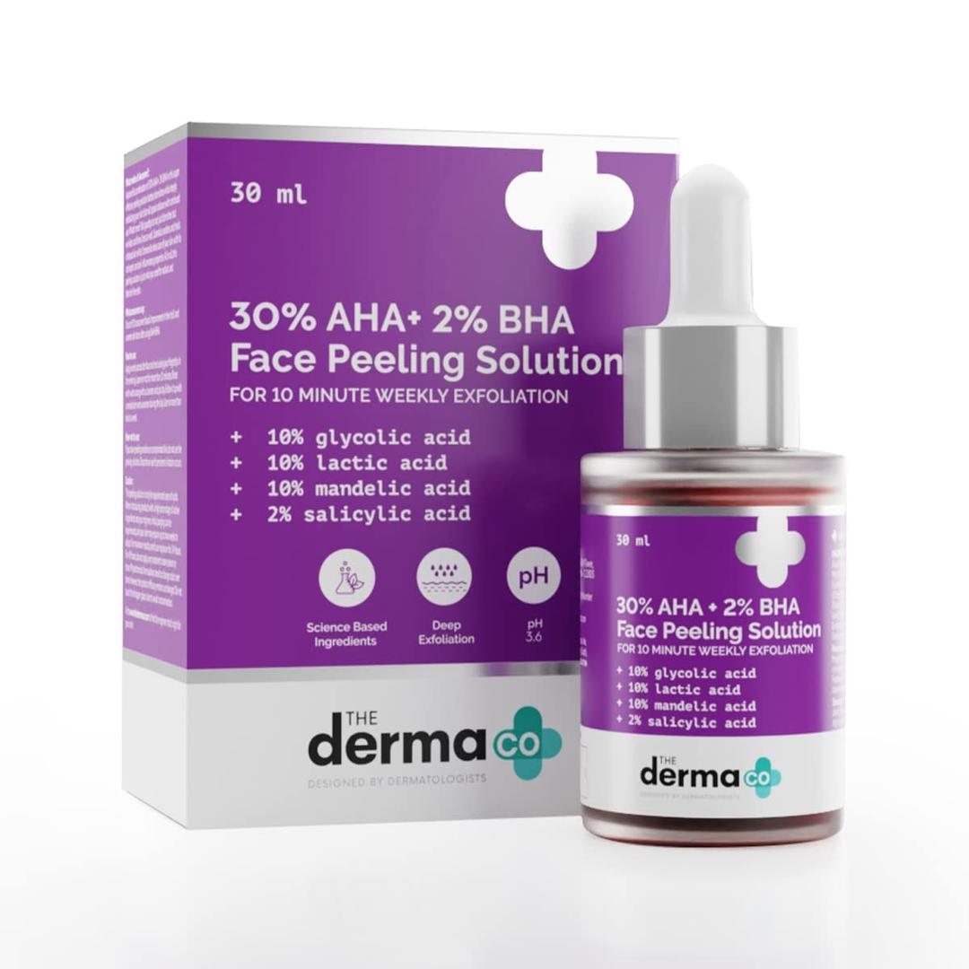 The Derma Co 30% AHA + 2% BHA Face Peeling Solution- 30 ml(dermaco)