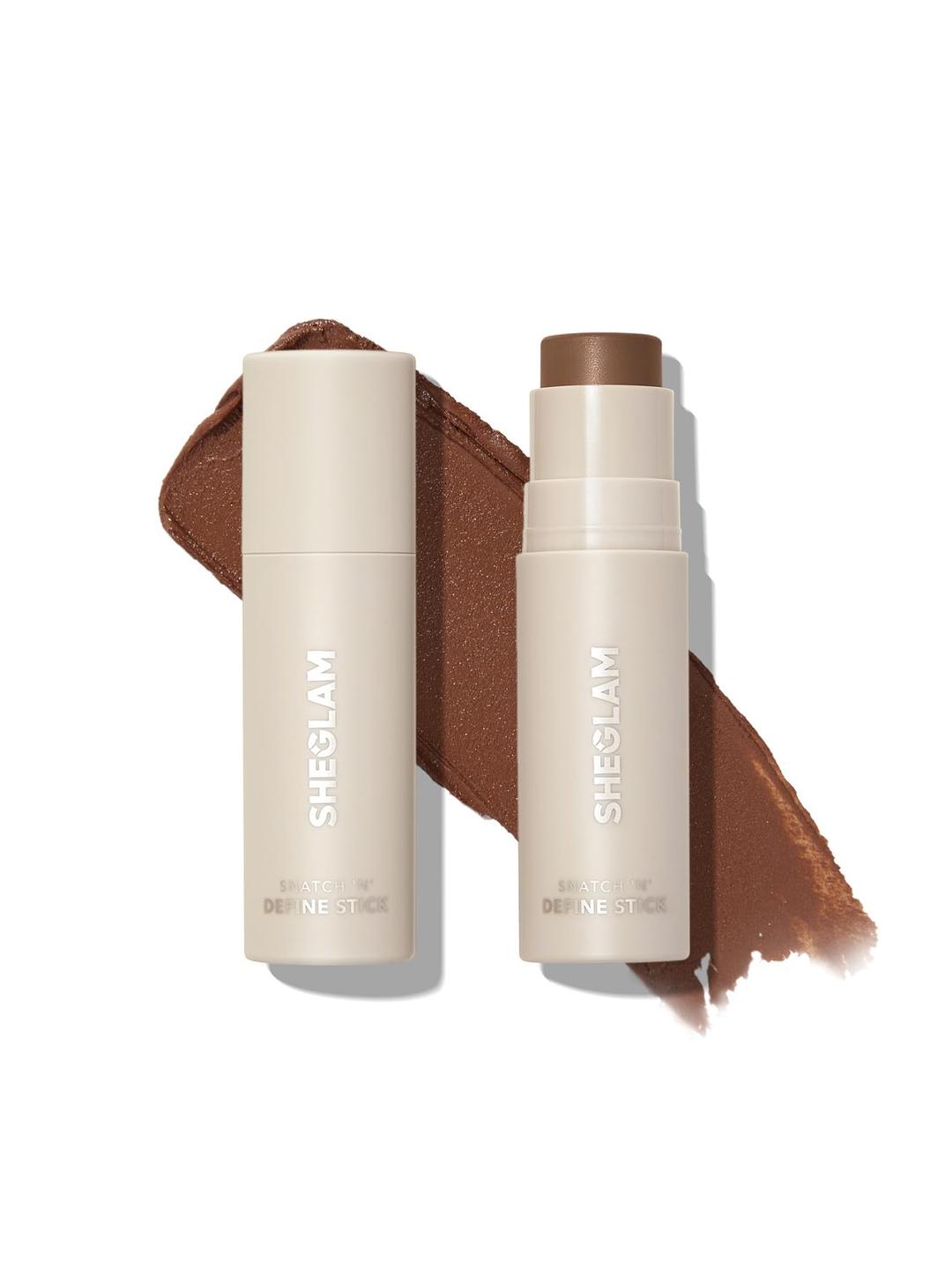 SHEGLAM Snatch 'n' Define Cream Contour Stick Long Lasting Highly Pigmented Sweat Proof Face Bronzer Makeup - Camel Suede