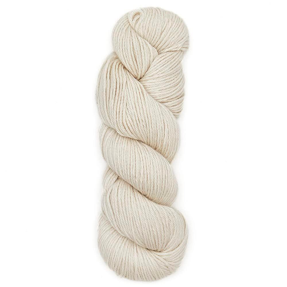 100% Baby Alpaca Yarn Wool Bare Yarn Wool Undyed Hank DK Weight - Heavenly Soft and Perfect for Knitting and Crocheting (Ivory, DK)