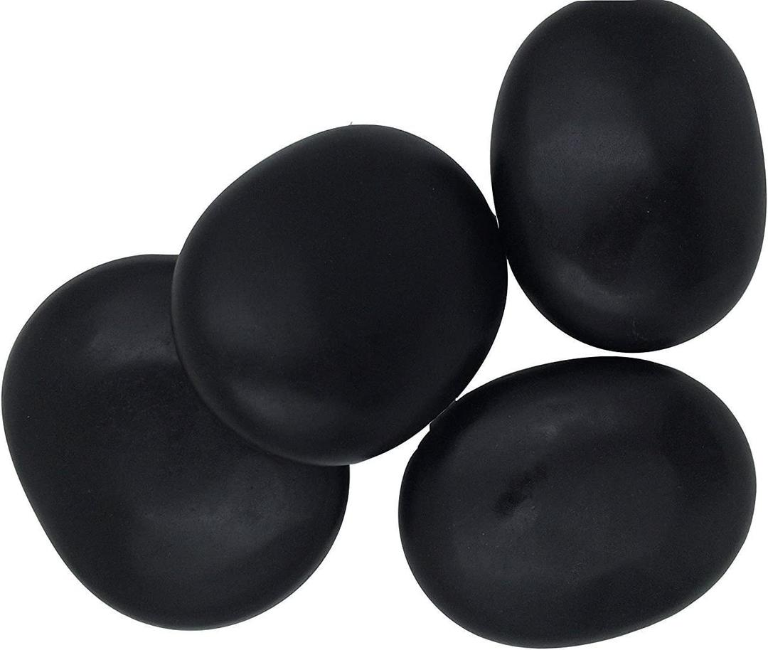 Zabrina 4 Pcs Personal Large Massage Stone Set Basalt Hot Rocks Stones, 2.75 in* 3.54 in