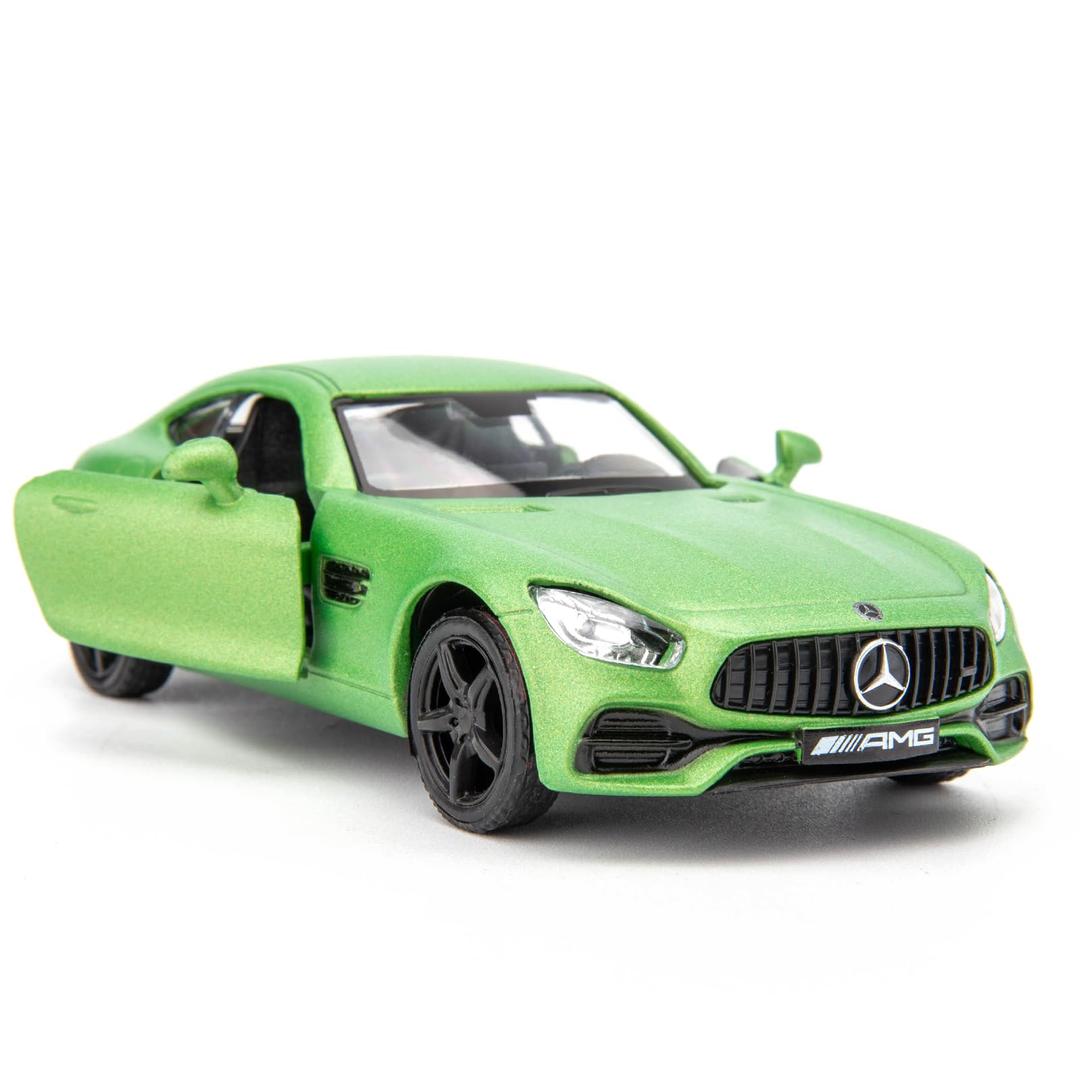 BDTCTK 1/36 Scale Benz AMG GTR Car Model, Zinc Alloy Die-Cast Pull Back Vehicles Kid Toys for Boy Girl Gift (Green)