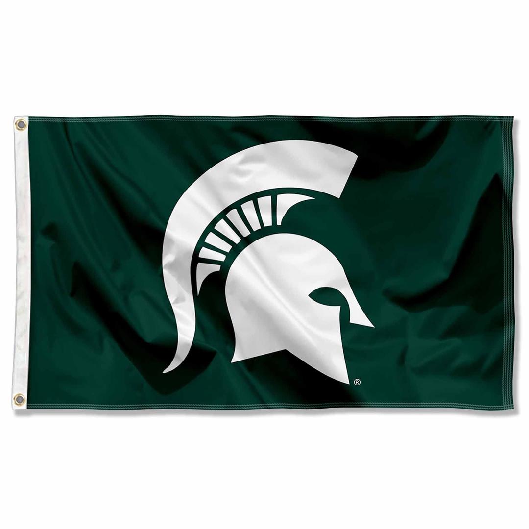 Michigan State Spartans MSU Sparty University Large College Flag