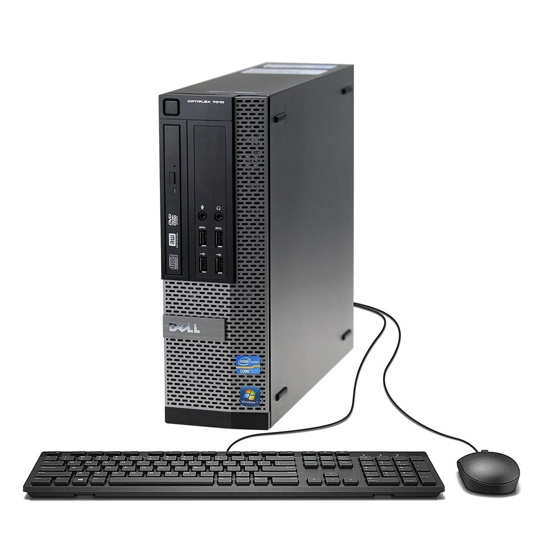 DELL Optiplex 7010 Small Form Factor Desktop Computer, Intel Quad-Core i7-3770 Up to 3.9GHz, 16GB RAM, 2TB 7200 RPM HDD, DVD, USB 3.0, WIFI, Windows 10 Pro (Renewed)']