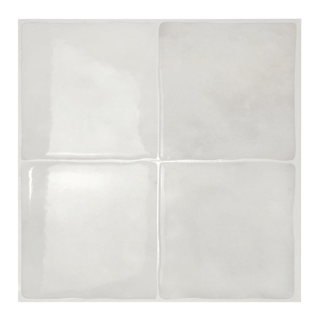 SMART TILES Peel and Stick Backsplash - 5 Sheets of 9" x 9" - 3D Adhesive Peel and Stick Tile Backsplash for Kitchen, Bathroom, Wall Tile