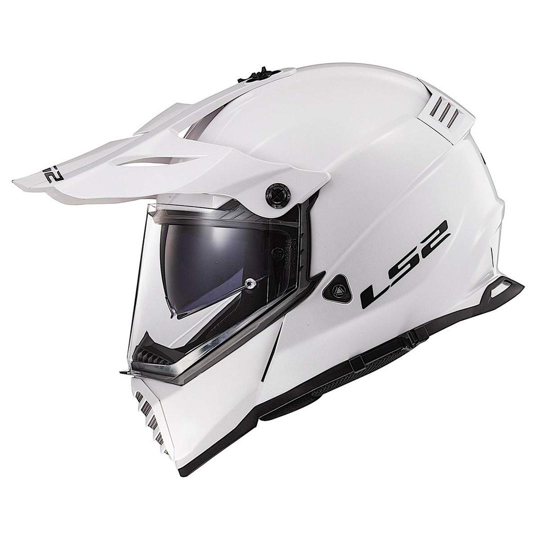 LS2 Helmets Blaze Adventure Helmet (Gloss White - Large)