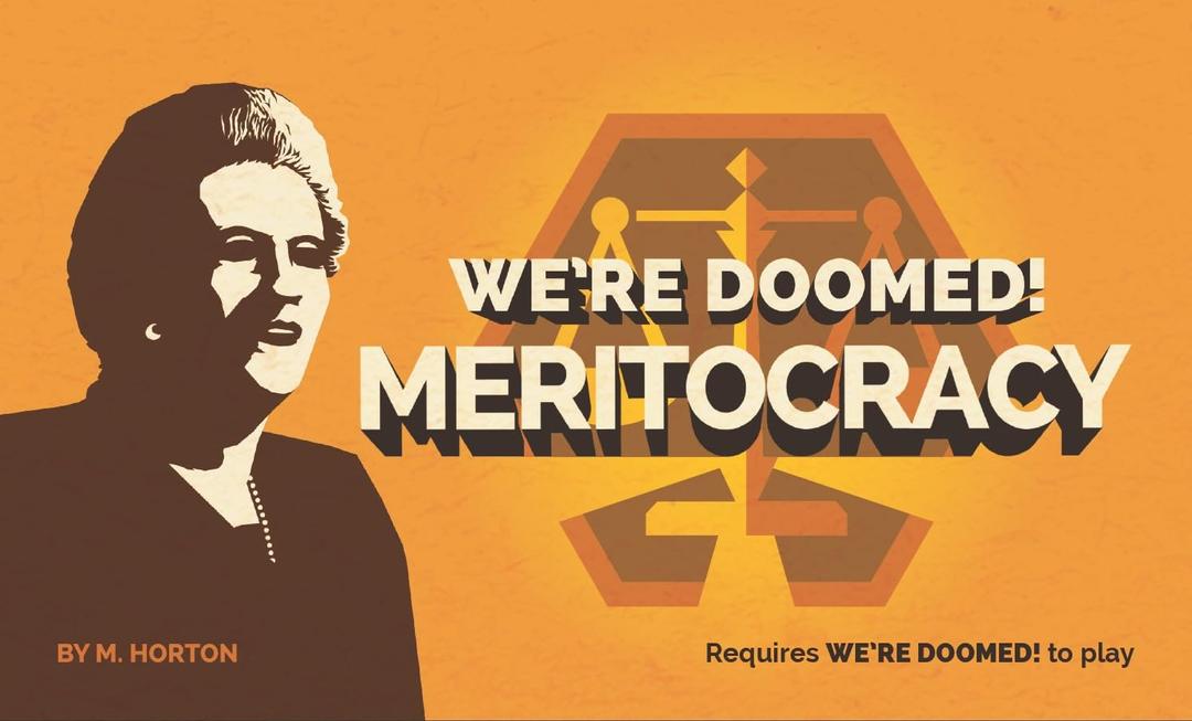 Breaking GamesWe're Doomed: Meritocracy Expansion Pack | Party Game | 4-12 Players