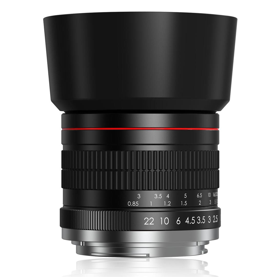 85mm f1.8 Portrait Lens - EF Lens for Canon, Medium Telephoto Lenses Manual Camera for Canon EOS Rebel T8i T7i T7 T6 T6s T6i SL3 SL2 90D 80D 77D 4000D EOS-1D X Mark III/II, 5D Mark IV, 6D Mark II etc