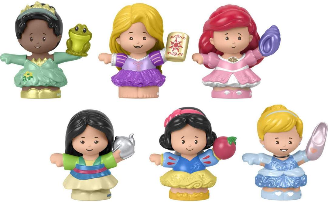 Fisher-PriceLittle People Toddler Toys Disney Princess Set with 6 Character Figures for Preschool Pretend Play Ages 18+ Months (Amazon Exclusive)