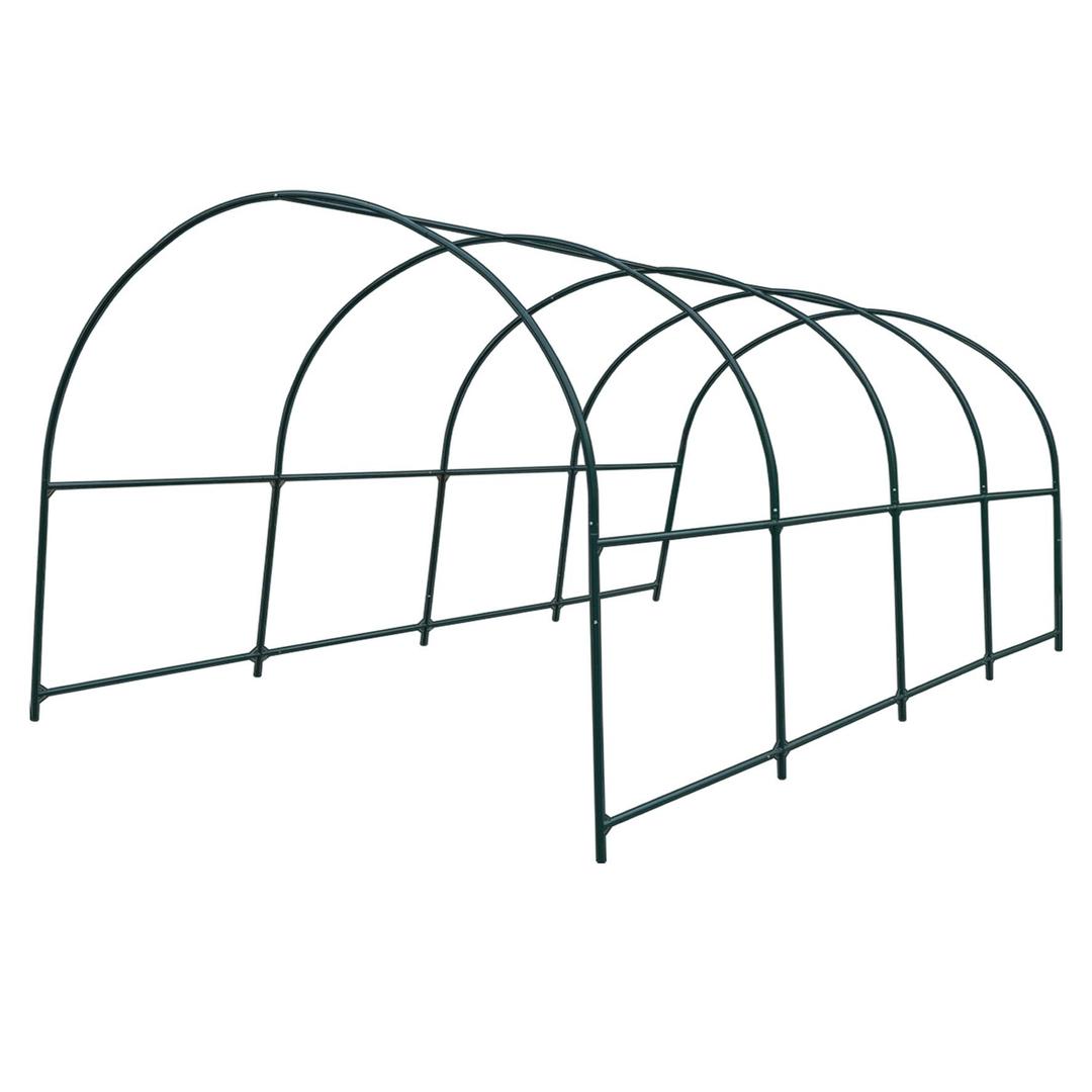 Strong Camel Greenhouse Replacement Frame for 16' X 7' X 7' Larger Hot Garden House, Support Arch Frame Climbing Plants/Flowers/Vegetables (16' X 7' X 7')