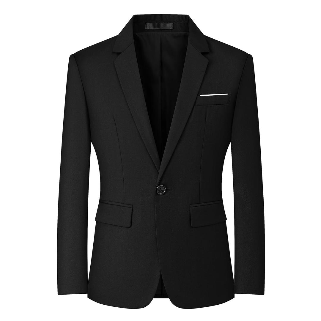 Mylldey Mens Blazers Slim Fit Business Casual Men Suit Sport Coat One Button Travel Blazer Lightweight Suit Jacket