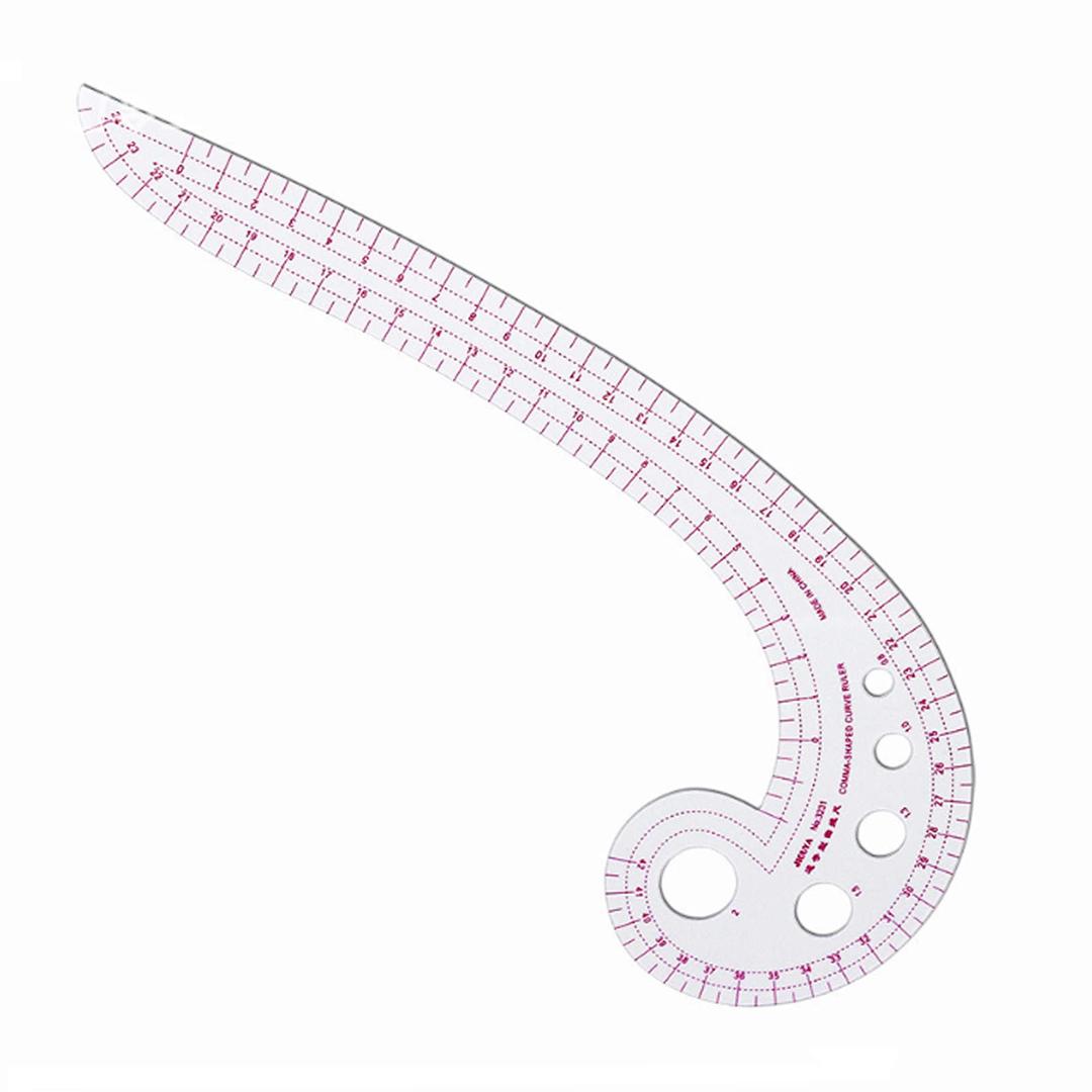 DIY Sewing Ruler, French Curve Ruler,Comma-Shaped Curve Ruler, French Curve Ruler for Pattern Making, Suitable for Pattern Rulers Sewing for Beginner Tailor Designers.