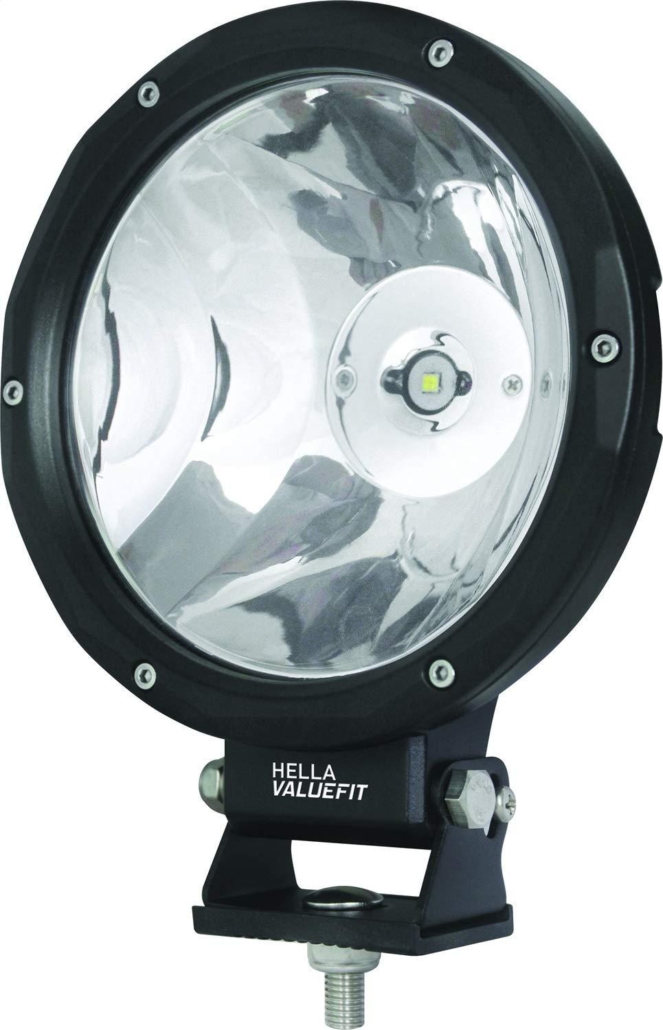 HELLA357200001 ValueFit 7" Driving Beam Light,Black & Silver