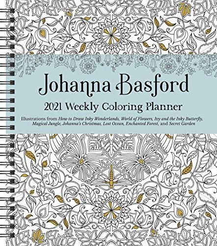 Johanna Basford 2021 Weekly Coloring Planner Calendar