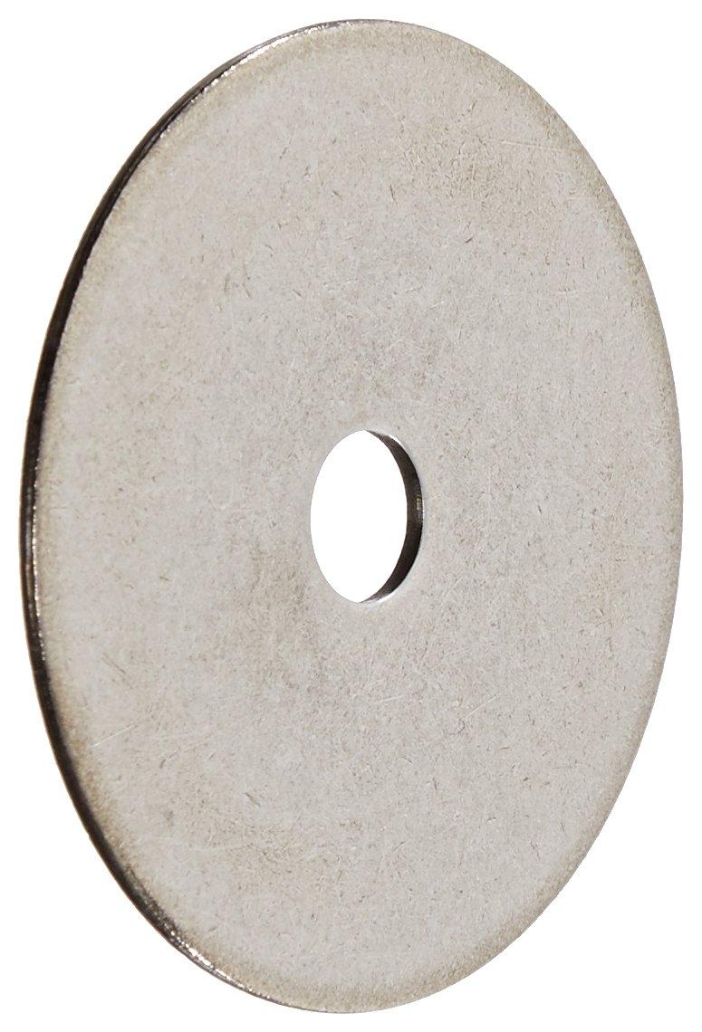 Small Parts 18-8 Stainless Steel Flat Washer, Plain Finish, 1" Hole Size, 1-1/16" ID, 2" OD, 0.125" Nominal Thickness (Pack of 10)