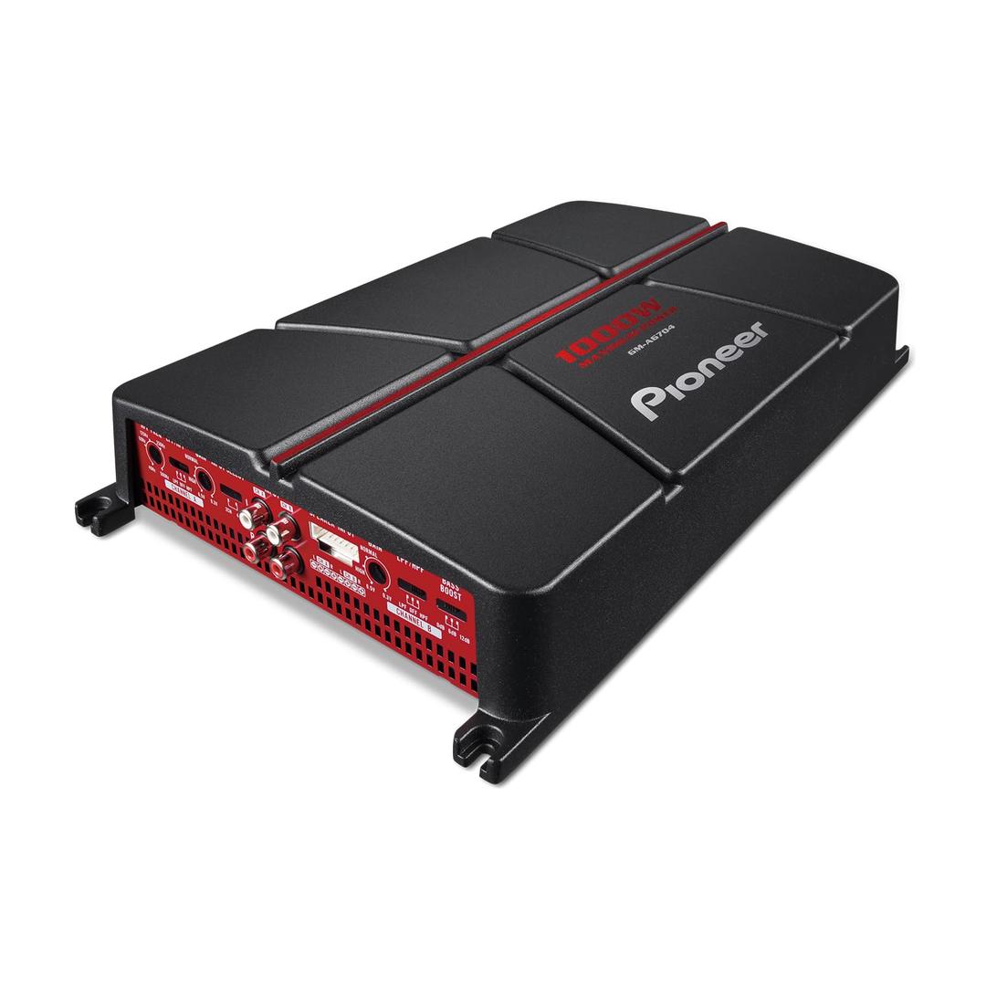 Pioneer GM-A6704 4-Channel Class A /B Car Amplifier – 1000 Watts Maximum Power Output, 60 Watts RSM, Class AB Amp Technology, Variable High and Low-Pass Filters for a Customizable Sound