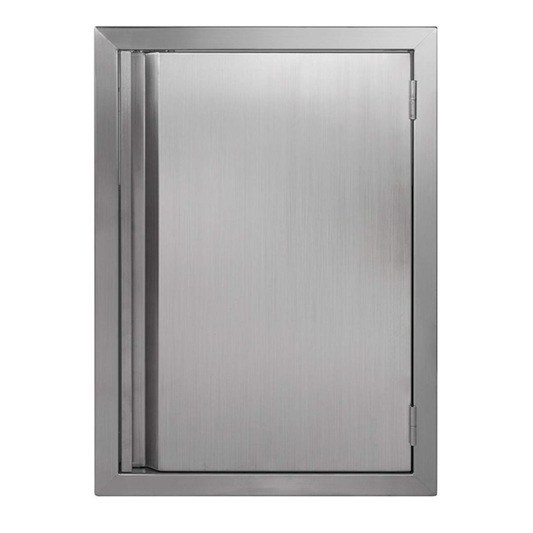 Single BBQ Access Door 17" W X 24" H 304 Stainless Doors for Indoor/Outdoor Kitchen Outdoor Cabinet Barbeque Grill or BBQ Island