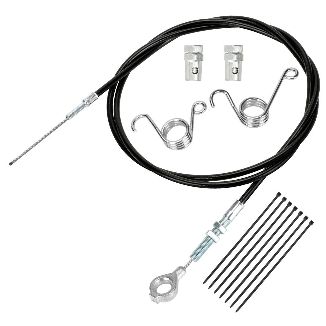 HIAORS 71 inch Throttle Cable for Go Kart Predator 212cc 196cc GX160 GX200 6.5hp Manco 8252-1390 ASW Kandi Yerf Dog Go Cart Parts with Throttle Pedal Brake and Return Spring Cable Stops