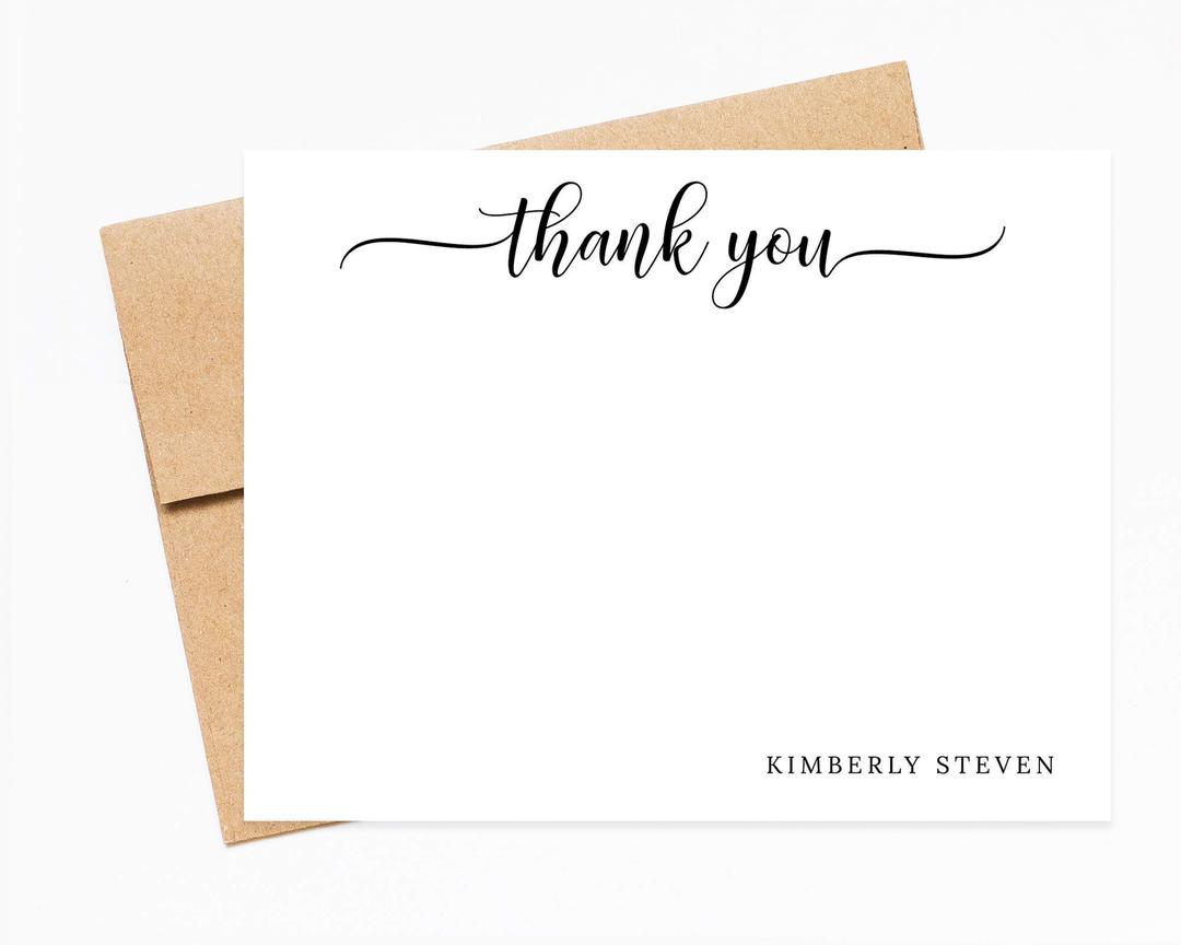 Personalized Stationary, Personalized Stationery Cards and Envelopes Set, Thank you Note Cards